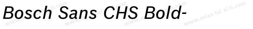 Bosch Sans CHS Bold字体转换